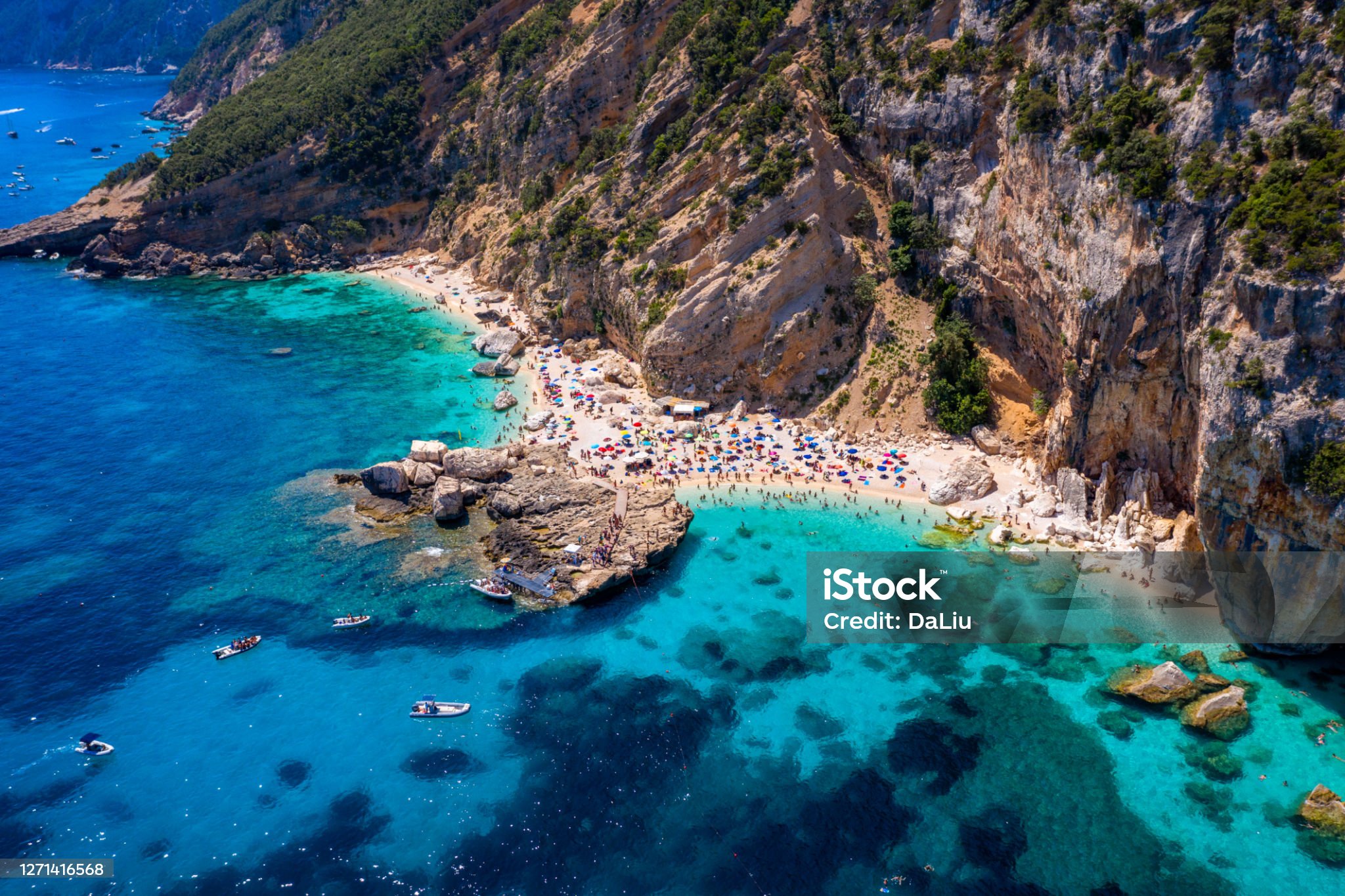 The Blue Waters make Cala Mariolu Beach mesmerizing