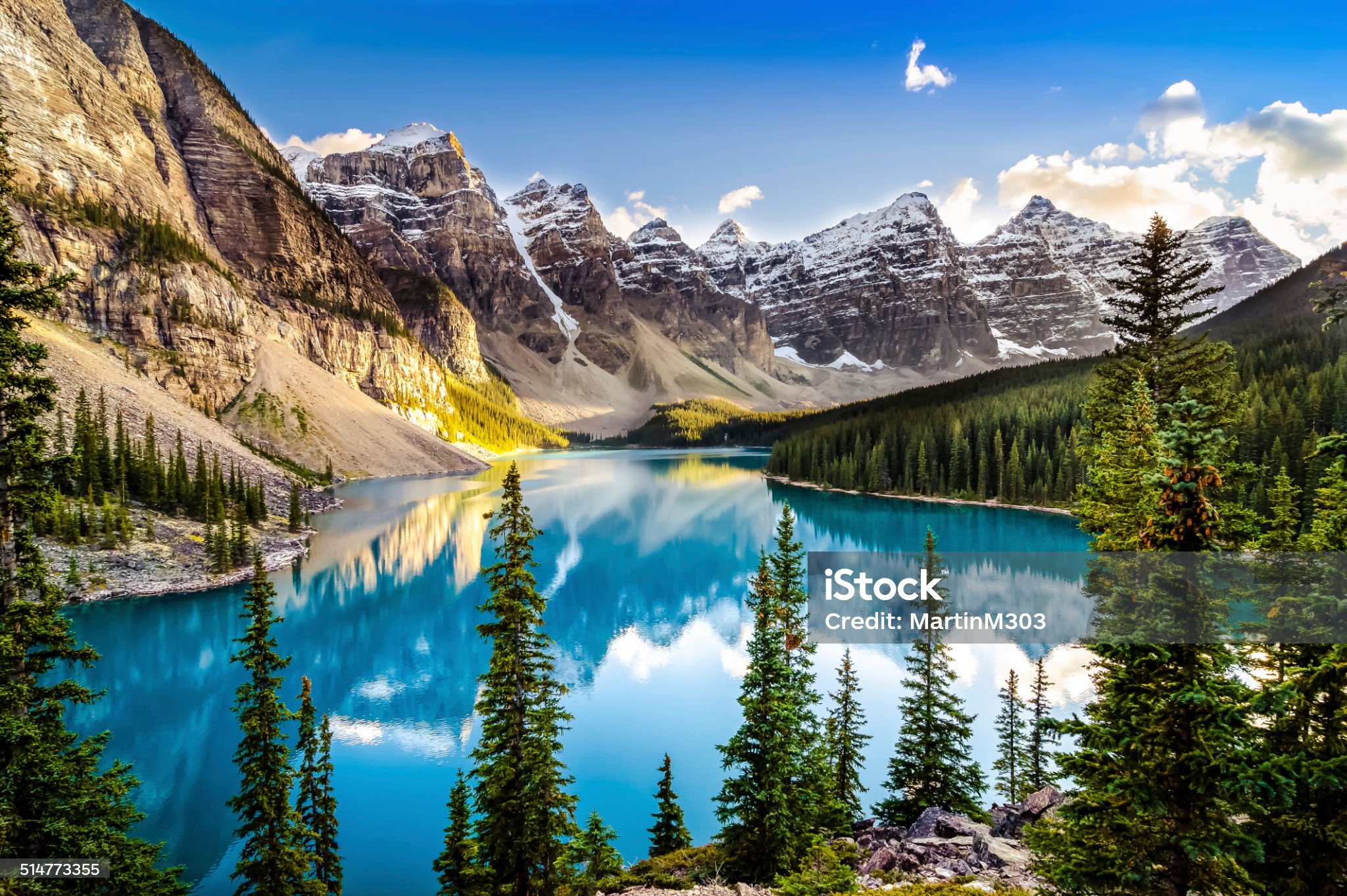 The View of Morain Lake in Banff National Park is a Memorable Experience.