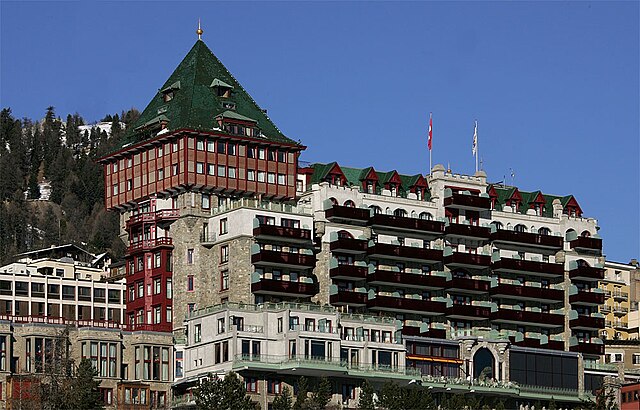 Badrutts Palace Hotel in St. Moritz, Switzerland